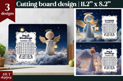 Christmas cutting board Christian Angel Kitchen Chart PNG Product Image 1