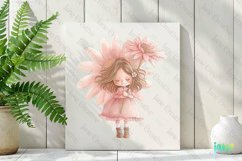 Joyful Young Girl Sublimation Clipart Product Image 2