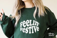 Feelin&#039; Festive Svg. Merry Christmas Svg. Christmas Svg. Product Image 4