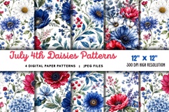 July Daisies Patterns JPG Product Image 1
