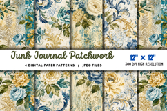 Cute Purple Flowers Pattern JPG Product Image 1
