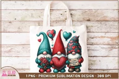 Happy Valentine's Day Gnomes, Valentine gnome sublimation Product Image 4