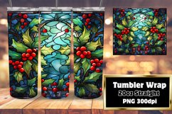 Holiday Stained Glass Tumbler Design 20oz Product Image 1