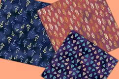 3 leaves digital papers
