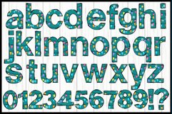 4 Christmas Alphabet Bundle,Decorative ABC Sublimation Files Product Image 11