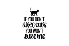 If You Don&#039;t Like Cats You Won&#039;t Like Me SVG Cut File Product Image 1