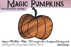 Magic Pumpkins, 6 PNG Halloween Pumpkin Clip Art, 300dpi Product Image 3