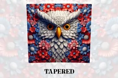 3D Owl Tumbler Wrap | 3D Tumbler wrap | 3d Sublimation Product Image 4