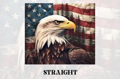 3D Eagle Tumbler Wrap | 3D Patriotic Tumbler Wrap Product Image 2