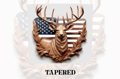 3D Deer Tumbler Wrap | 3D Patriotic Tumbler | 3D Product Image 4