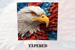 3D Eagle Tumbler Wrap | 3D Patriotic Tumbler | 3D Product Image 3