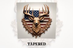 3D Deer Tumbler Wrap | 3D Patriotic Tumbler | 3D Product Image 3
