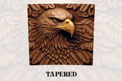 3D Eagle Tumbler Wrap | 3D Tumbler wrap | 3d Sublimation Product Image 3