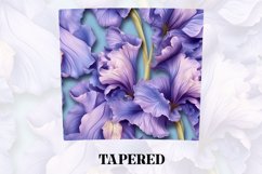 3D Flower Tumbler Wrap | 3D Tumbler wrap | 3d Sublimation Product Image 3
