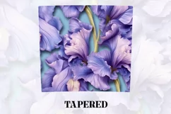 3D Flower Tumbler Wrap | 3D Tumbler wrap | 3d Sublimation Product Image 3