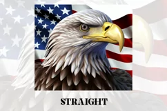 3D Eagle Tumbler Wrap | 3D Patriotic Tumbler Product Image 2