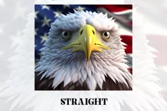 3D Eagle Tumbler Wrap | 3D Patriotic Tumbler Wrap Product Image 2