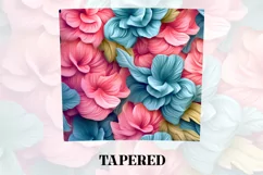 3D Flower Tumbler Wrap | 3D Tumbler wrap | 3d Sublimation Product Image 4