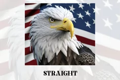 3D Eagle Tumbler Wrap | 3D Patriotic Tumbler Product Image 2