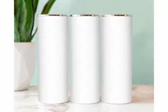 Skinny Tumbler Mockup | Canva Compatible | Craft Mockup Product Image 3