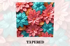 3D Flower Tumbler Wrap | 3D Tumbler wrap | 3d Sublimation Product Image 4