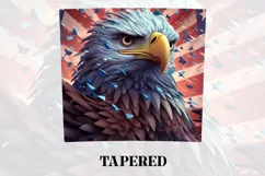 3D Eagle Tumbler Wrap | 3D Tumbler wrap | 3d Sublimation Product Image 4
