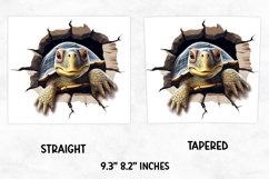 3D Turtle Tumbler Wrap | Skinny Tumbler Wrap Product Image 3