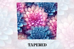 3D Flower Tumbler Wrap | 3D Tumbler wrap | 3d Sublimation Product Image 4