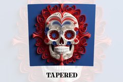 3D Skull Tumbler Wrap | 3D Patriotic Tumbler | 3D Product Image 3