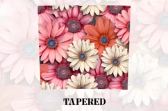 3D Flower Tumbler Wrap | 3D Tumbler wrap | 3d Sublimation Product Image 4