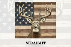 3D Deer Tumbler Wrap | 3D Patriotic Tumbler Wrap Product Image 2
