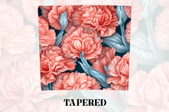 3D Flower Tumbler Wrap | 3D Tumbler wrap | 3d Sublimation Product Image 3
