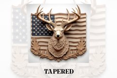 3D Deer Tumbler Wrap | 3D Patriotic Tumbler | 3D Product Image 3