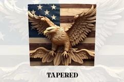 3D Eagle Tumbler Wrap | 3D Tumbler wrap | 3d Sublimation Product Image 4
