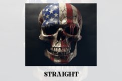 3D Skull Tumbler Wrap | 3D Patriotic Tumbler Wrap Product Image 2