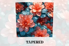 3D Flower Tumbler Wrap | 3D Tumbler wrap | 3d Sublimation Product Image 4