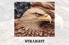3D Eagle Tumbler Wrap | 3D Patriotic Tumbler Wrap Product Image 2