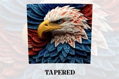 3D Eagle Tumbler Wrap | 3D Patriotic Tumbler | 3D Product Image 3