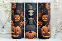 Creepy Halloween Tumbler Wrap PNG | Halloween Tumbler Wrap Product Image 3