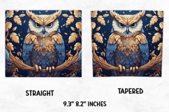 Owl Floral Tumbler Wrap | Skinny Tumbler Wrap Product Image 7