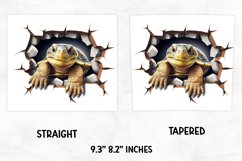 3D Turtle Tumbler Wrap | Skinny Tumbler Wrap Product Image 3