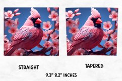 Hummingbird Tumbler wrap | 20oz Skinny Tumbler Sublimation Product Image 3