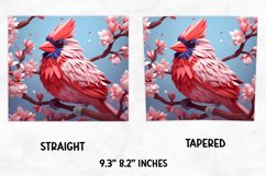 Hummingbird Tumbler wrap | 20oz Skinny Tumbler Sublimation Product Image 3