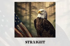 3D Eagle Tumbler Wrap | 3D Patriotic Tumbler Wrap Product Image 2