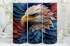 3D Eagle Tumbler Wrap | 4th of July | 3D Tumbler Wrap Product Image 5