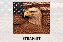 3D Eagle Tumbler Wrap | 3D Patriotic Tumbler Product Image 2