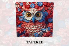 3D Owl Tumbler Wrap | 3D Tumbler wrap | 3d Sublimation Product Image 4
