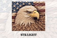 3D Eagle Tumbler Wrap | 3D Patriotic Tumbler Wrap Product Image 2