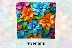 3D Flower Tumbler Wrap | 3D Tumbler wrap | 3d Sublimation Product Image 4
