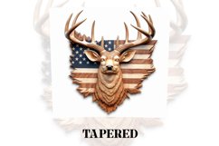 3D Deer Tumbler Wrap | 3D Patriotic Tumbler | 3D Product Image 3